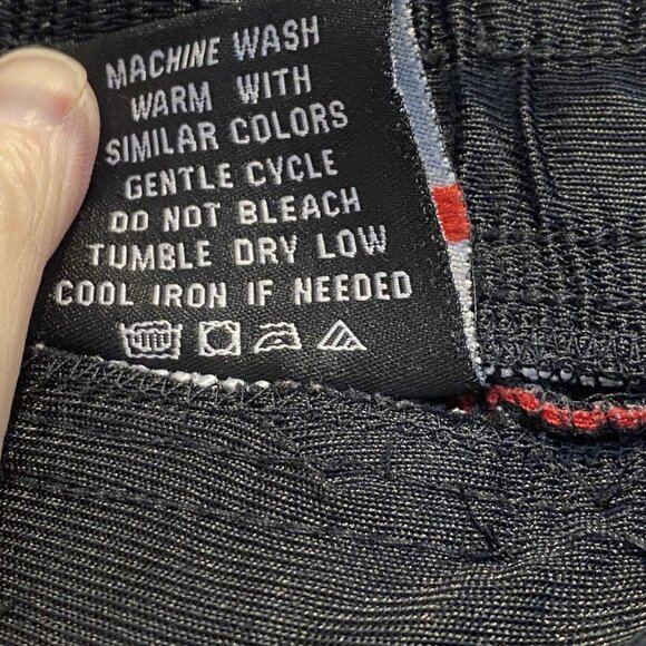 CONVERSION PERFORMANCE -- Workout Shorts, Large Man's, Black/Red Trim, Elastic - Picture 9 of 9